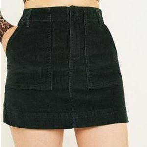 BDG Urban Outfitters Forest Green Corduroy Skirt